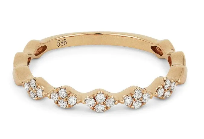 14K Diamond Band