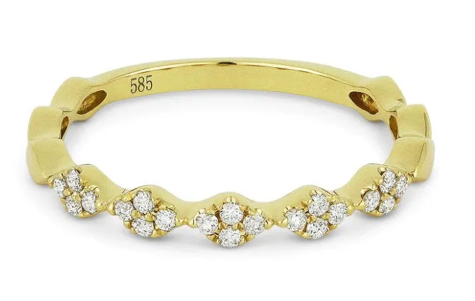 14K Diamond Band
