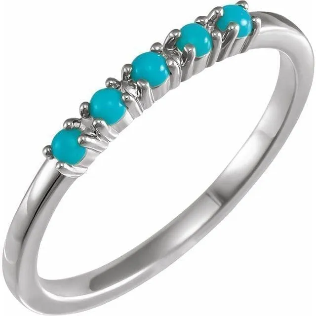 14K Gold Turquoise Stackable Ring Regard Jewelry Austin, Texas