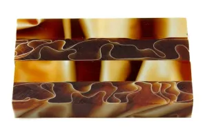 Amber Water Acrylic Pen Blank 3/4"x3/4"x3" BTWPBM1196 1pc Short