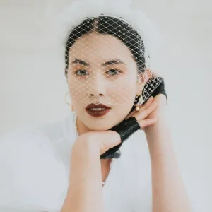 DELIAH Birdcage Veil on Headband