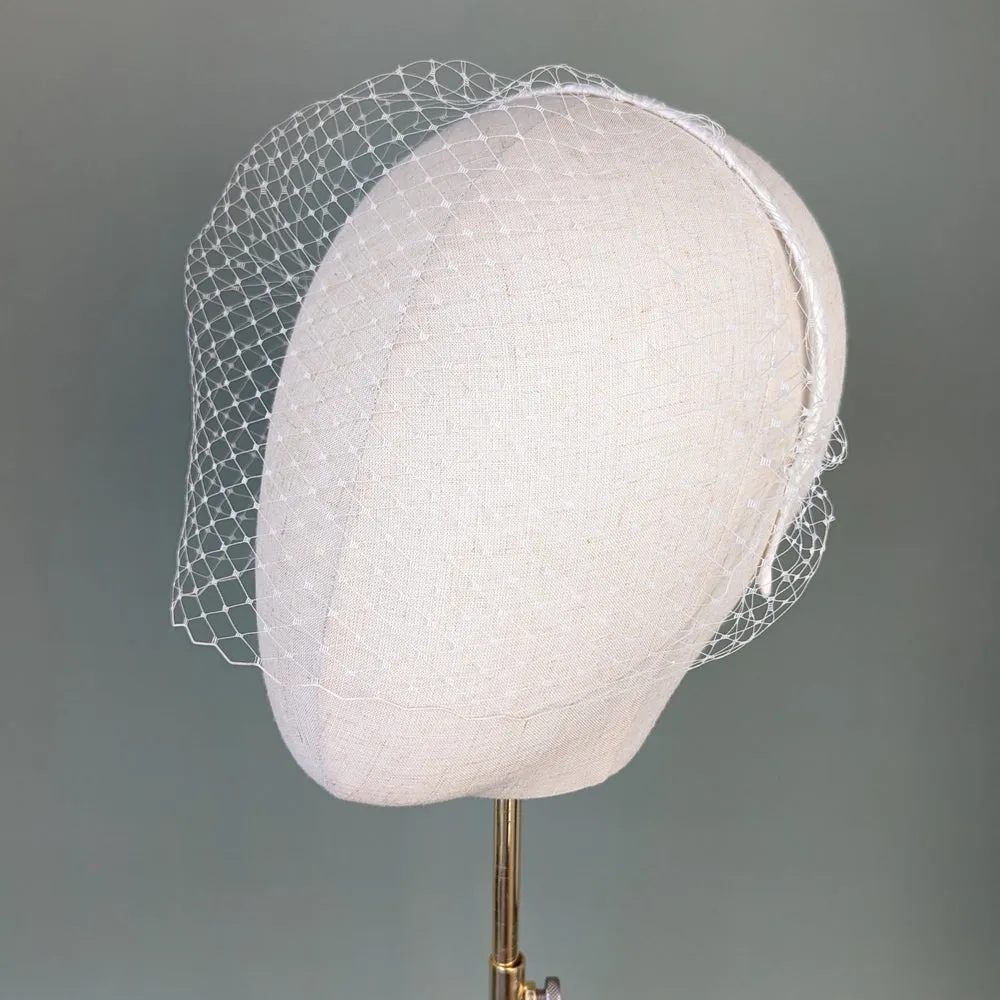 DELIAH Birdcage Veil on Headband