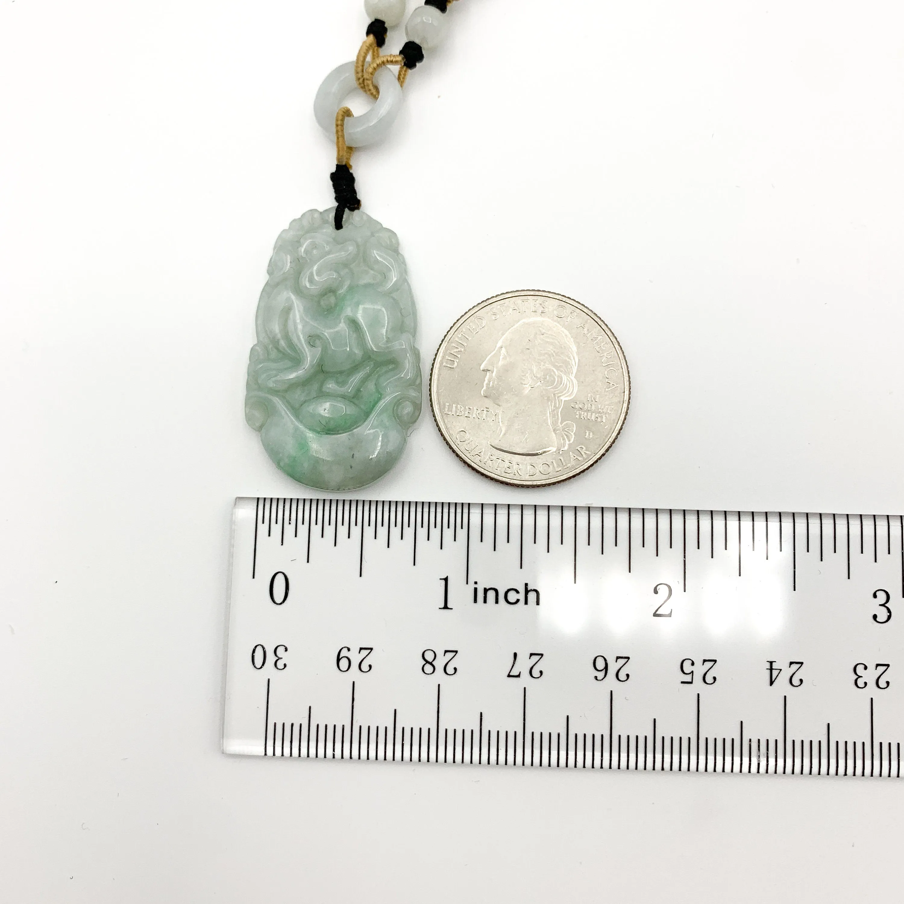 Jadeite Jade Dog Chinese Zodiac Hand Carved Red Pendant Necklace, YW-0110-1647036258