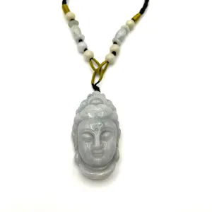 Jadeite Jade Guan Yin Head Avalokitesvara Carved Pendant, YW-0110-1646841158