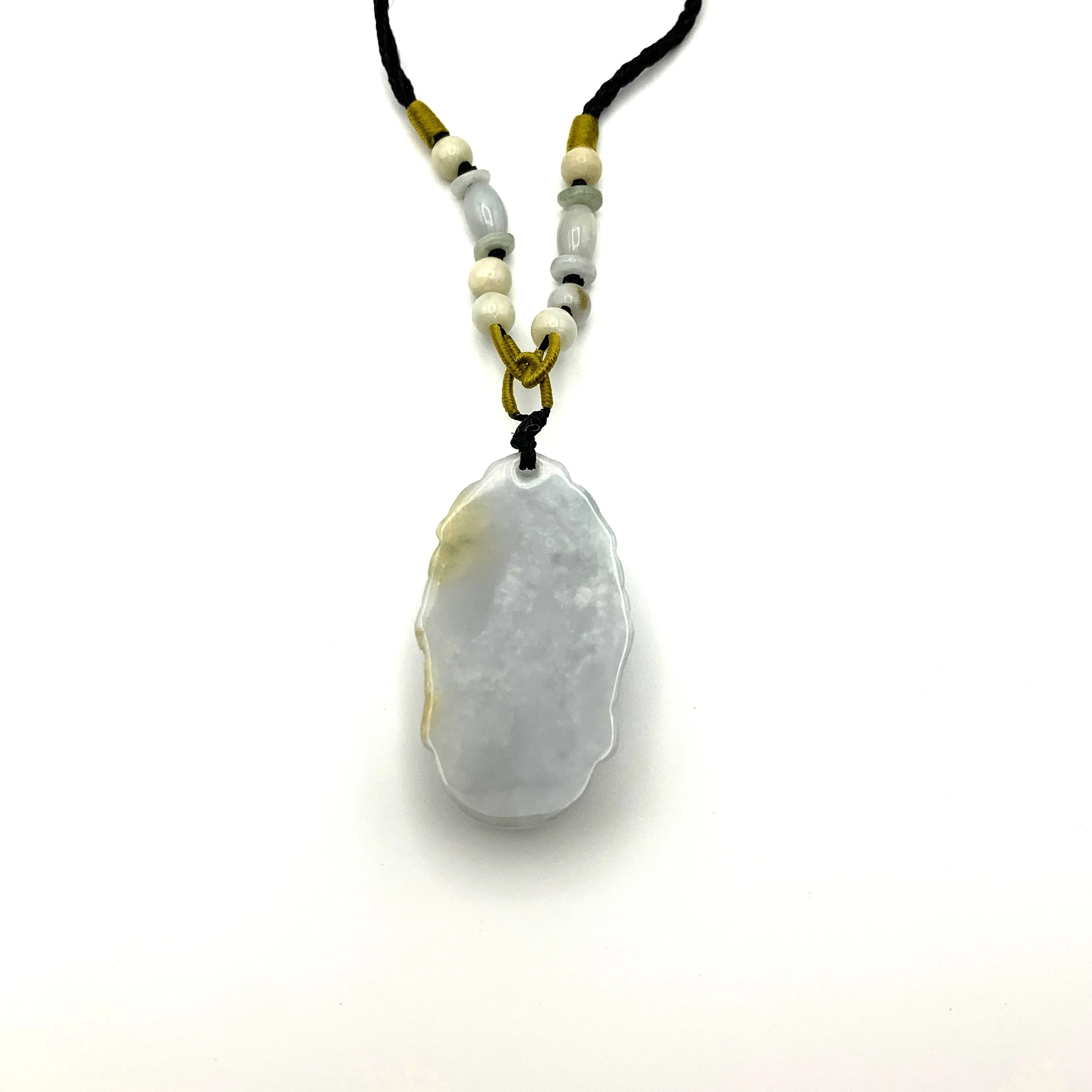Jadeite Jade Guan Yin Head Avalokitesvara Carved Pendant, YW-0110-1646841158