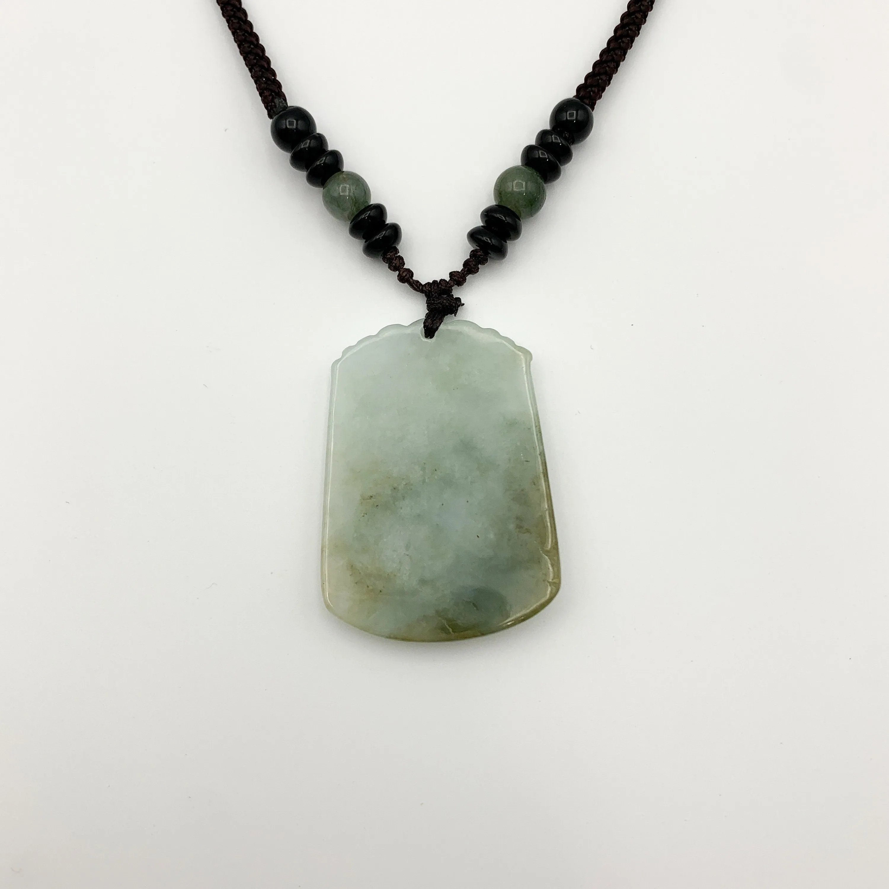 Jadeite Jade Rabbit Chinese Zodiac Carved Pendant Necklace, YW-0321-1646162277