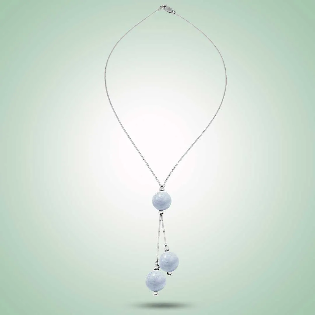 Lavender 'Y' Necklace