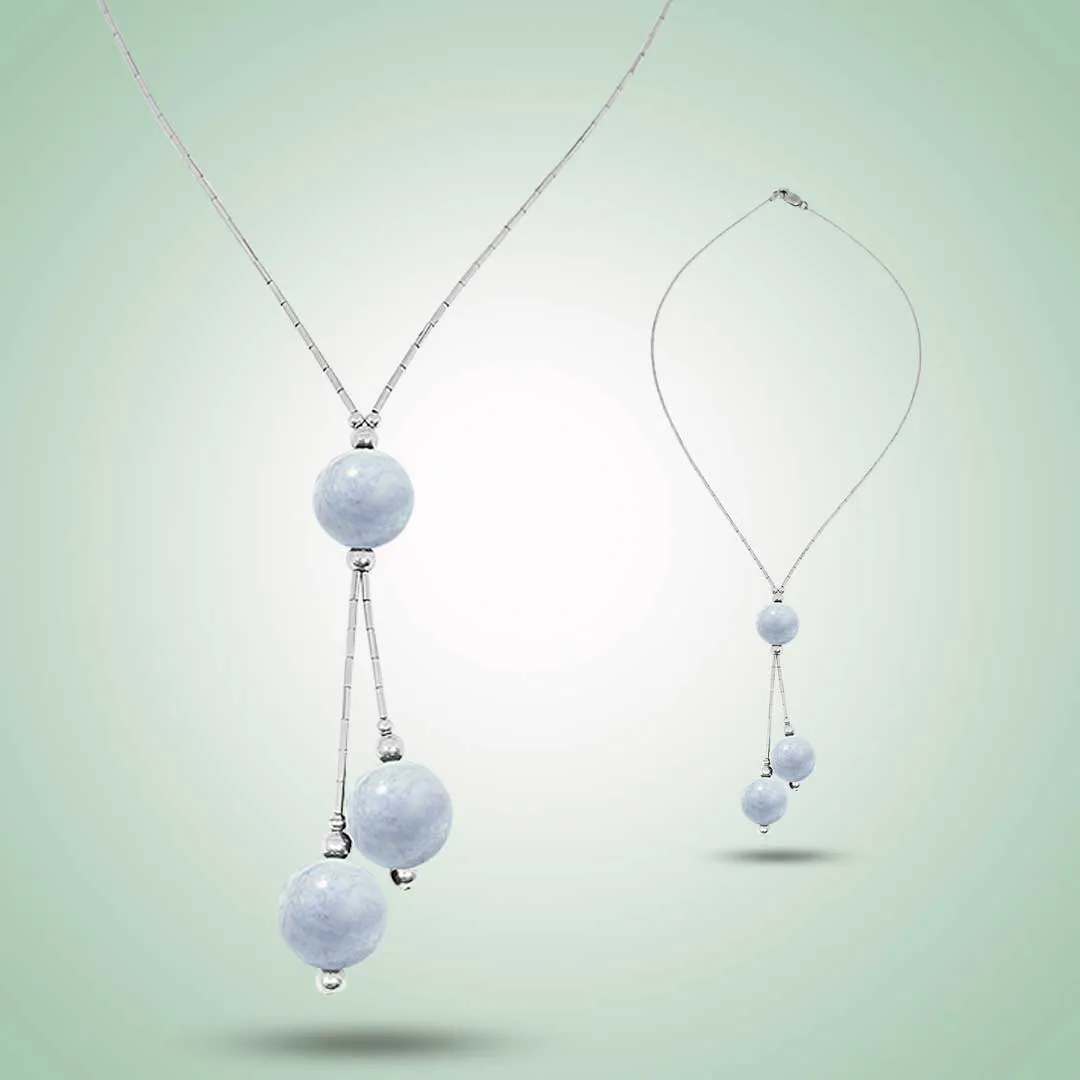 Lavender 'Y' Necklace