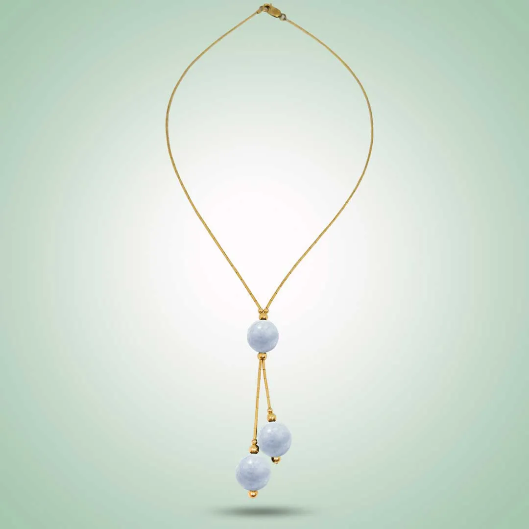 Lavender 'Y' Necklace
