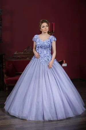 Luxury Evening Gown Princess Purple