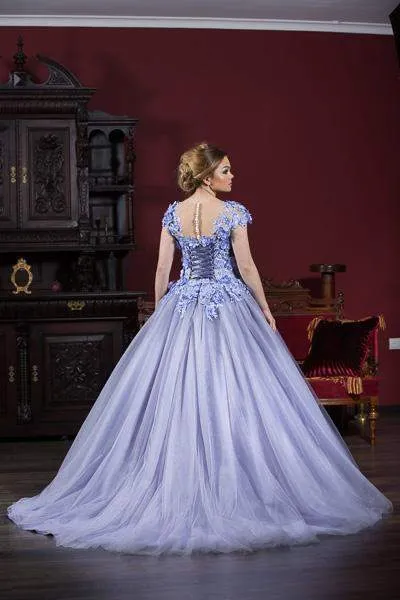Luxury Evening Gown Princess Purple