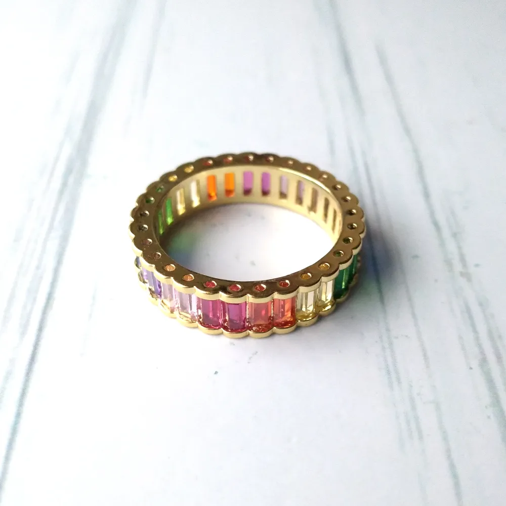 Rainbow Eternity Ring
