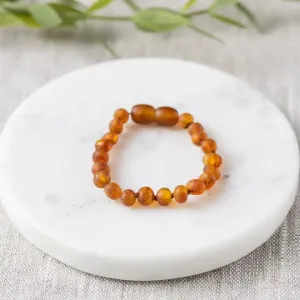 Raw Cognac Amber Bracelet