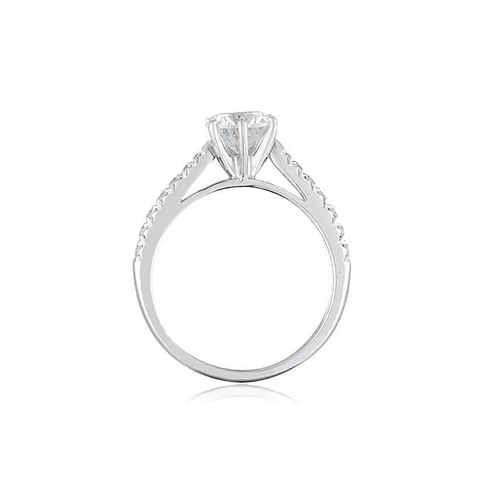 Ron Rosen French Cut Diamond Engagement Ring, Regard Jewelry, Austin Texas