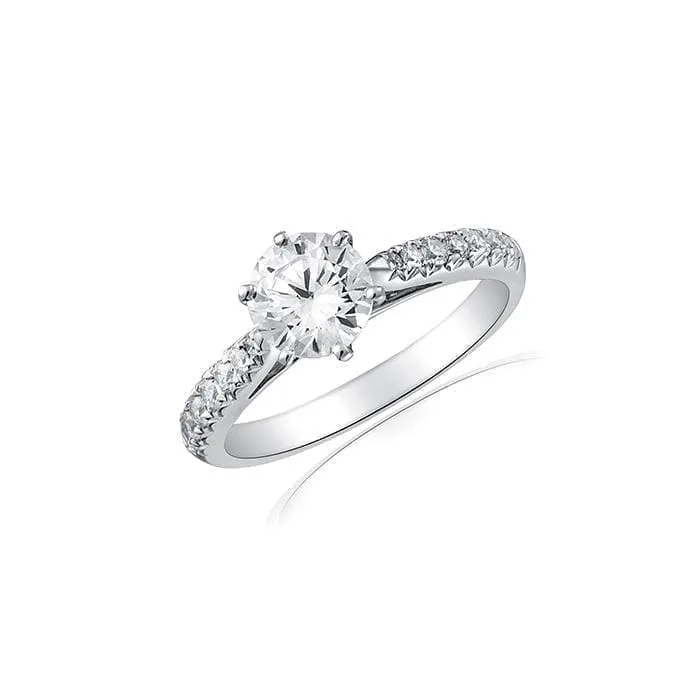 Ron Rosen French Cut Diamond Engagement Ring, Regard Jewelry, Austin Texas