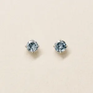 [Second Earrings] Platinum Grey Spinel Earrings