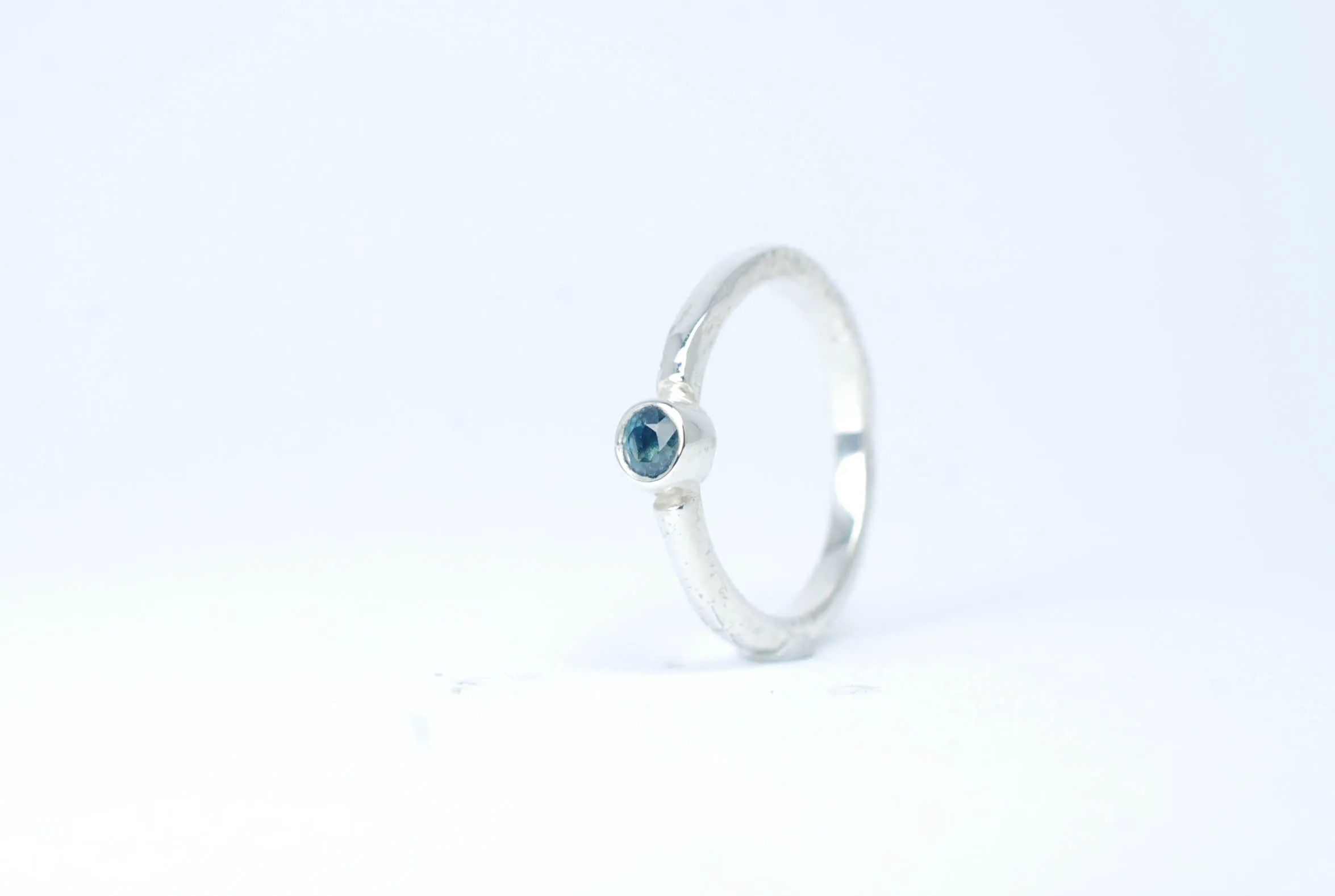 Silver stacking rings set "Wild berries"