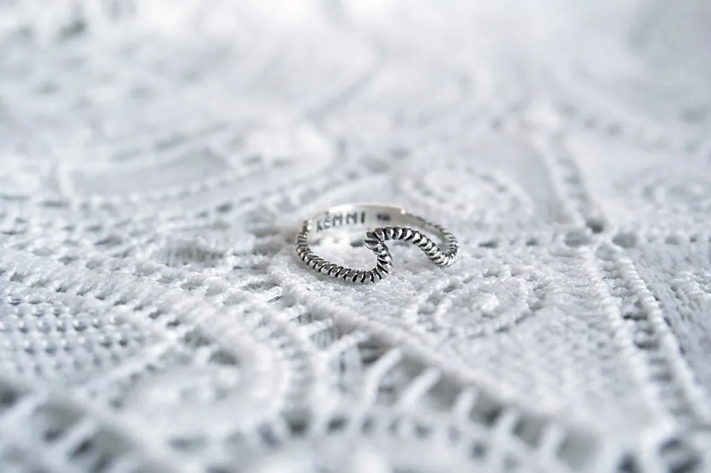 Silver Wave Ring