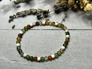 Wearable Wellness - Mixed Quartz & Amber Lava Bracelet