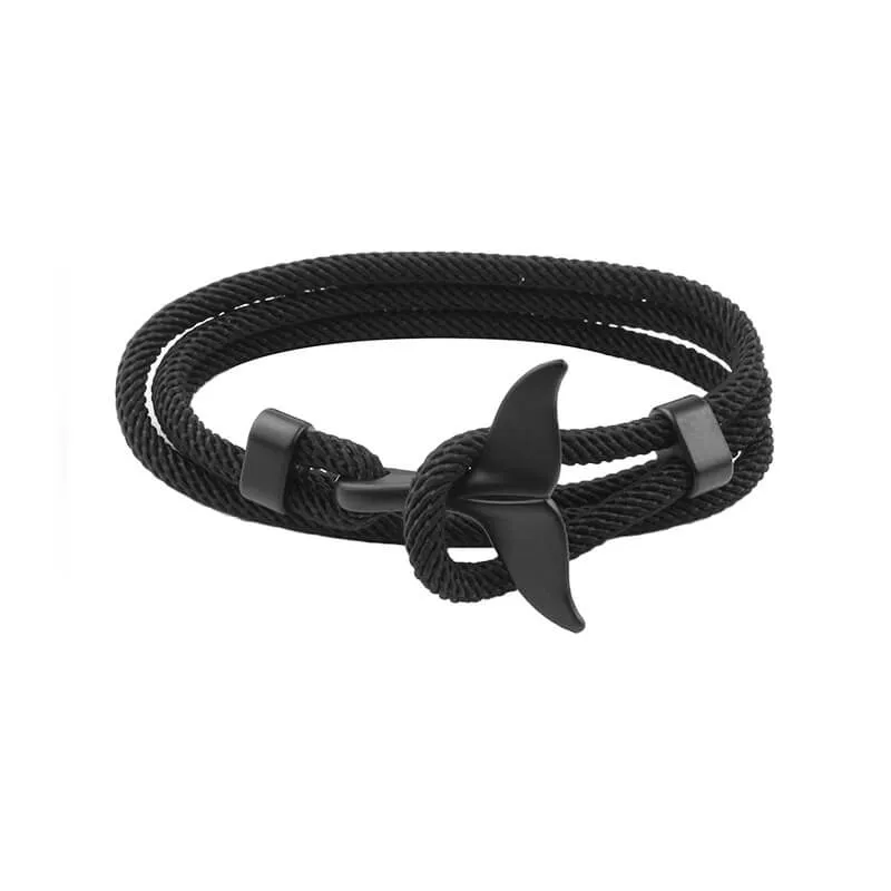 Whale Tail Aesthetic Rope Bracelet